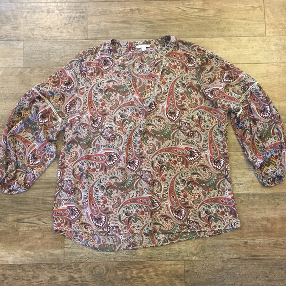 NWOT Dressbarn paisley blouse - Picture 1 of 6